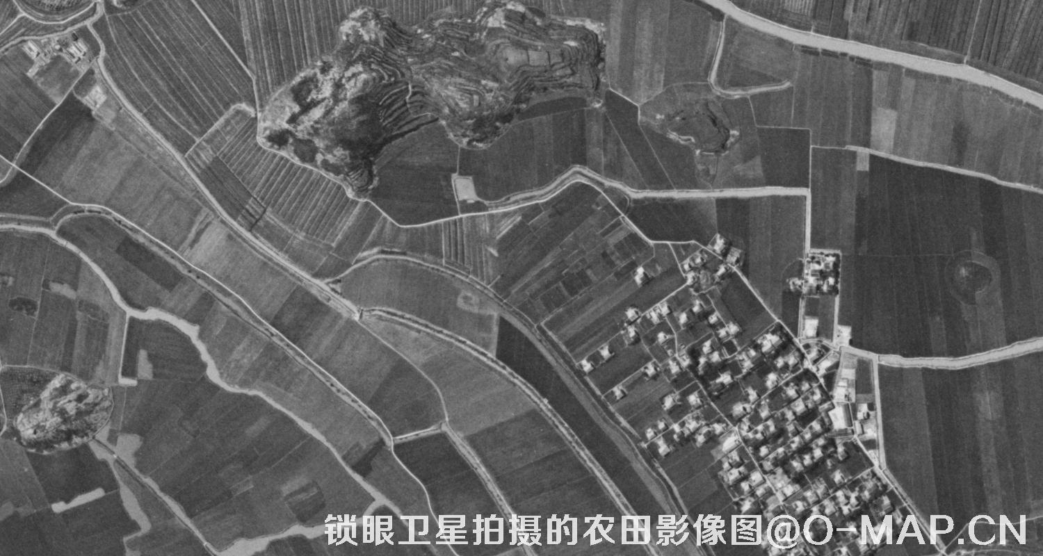 KeyHole锁眼卫星历史影像拍摄的农田影像图