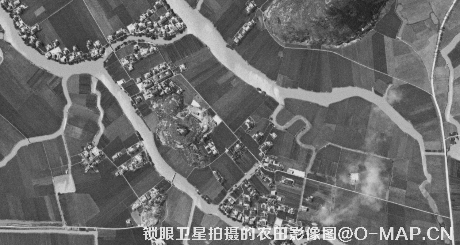 KeyHole锁眼卫星历史影像拍摄的农田影像图