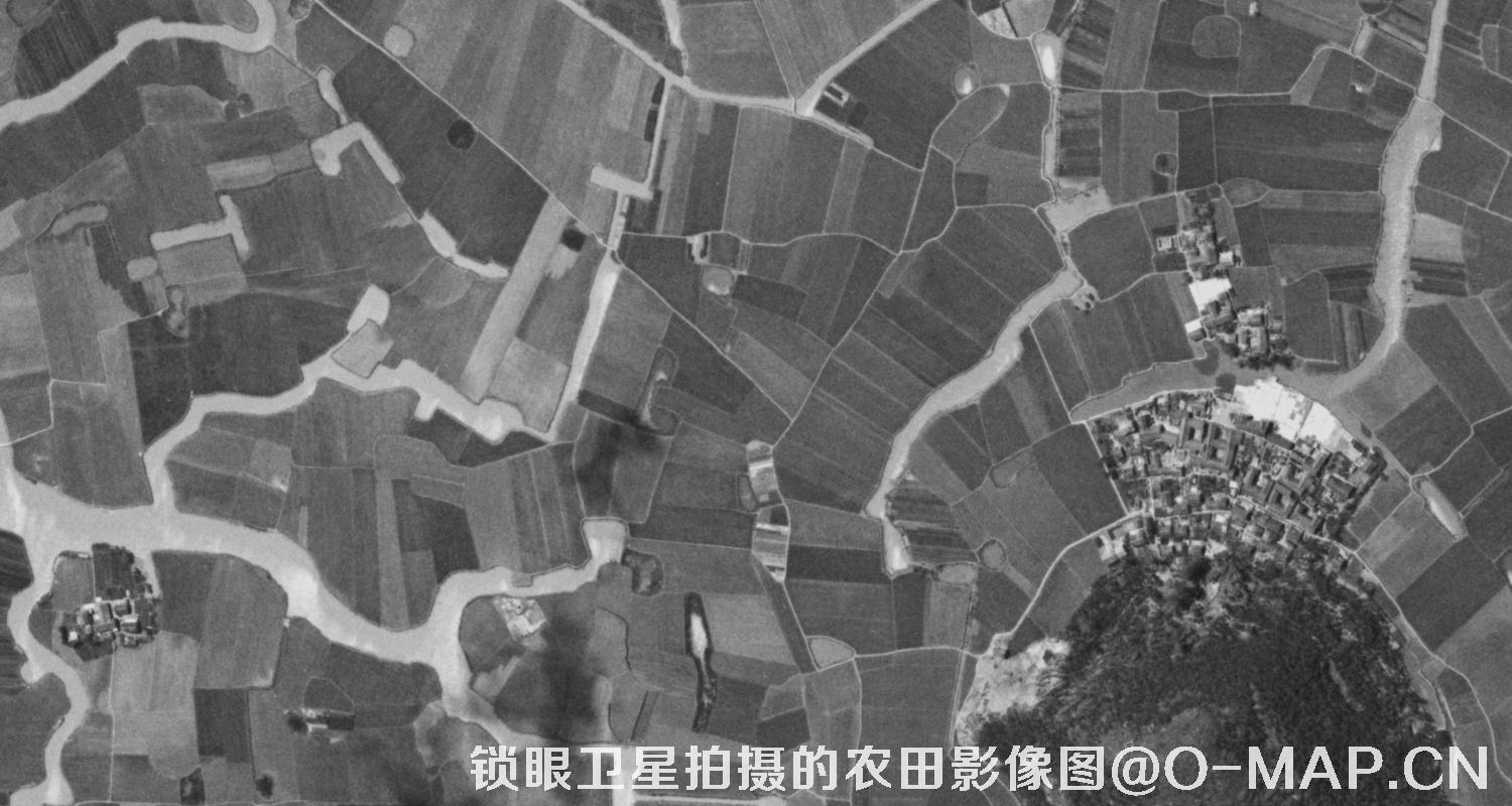 KeyHole锁眼卫星历史影像拍摄的农田影像图