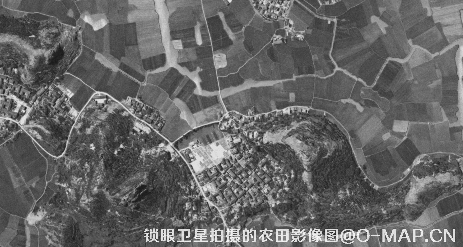 KeyHole锁眼卫星历史影像拍摄的农田影像图