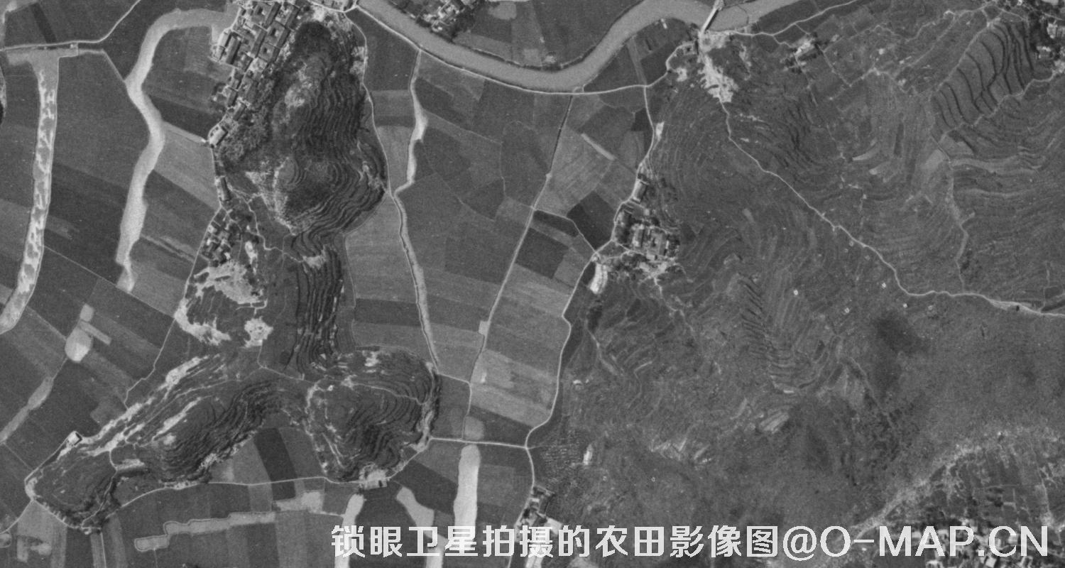KeyHole锁眼卫星历史影像拍摄的农田影像图