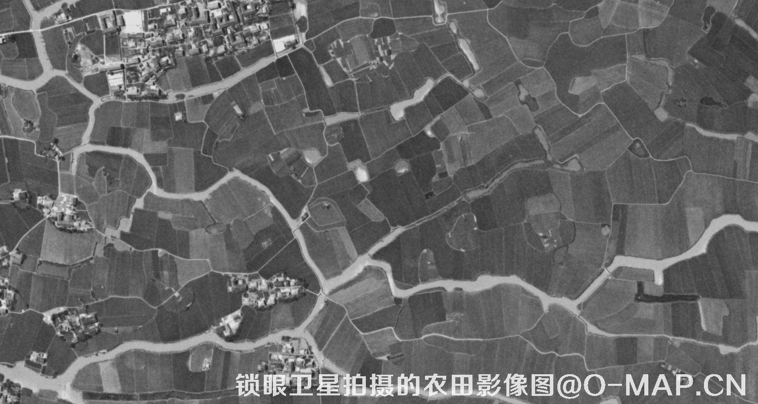 KeyHole锁眼卫星历史影像拍摄的农田影像图