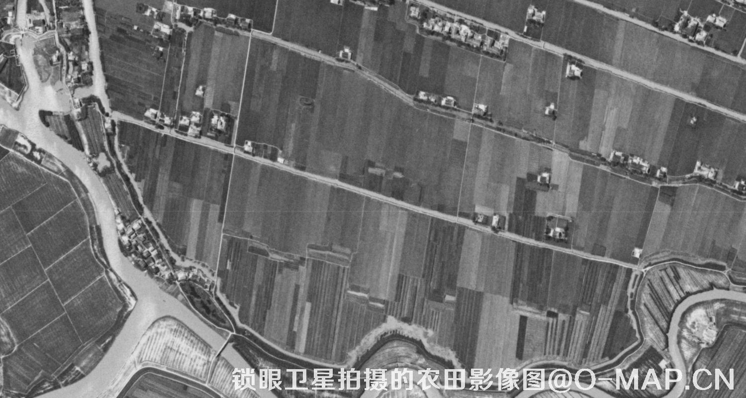 KeyHole锁眼卫星历史影像拍摄的农田影像图