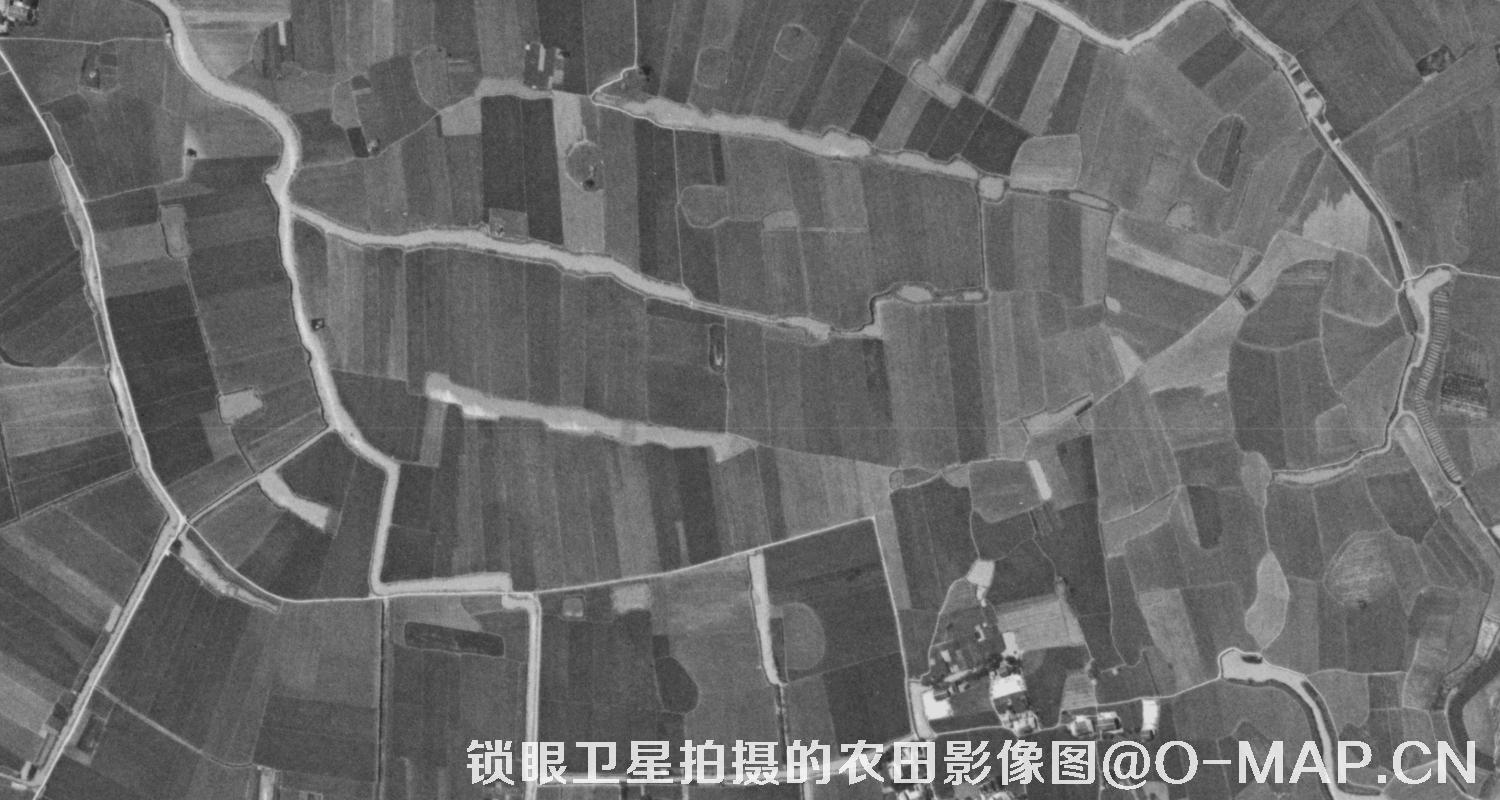 KeyHole锁眼卫星历史影像拍摄的农田影像图