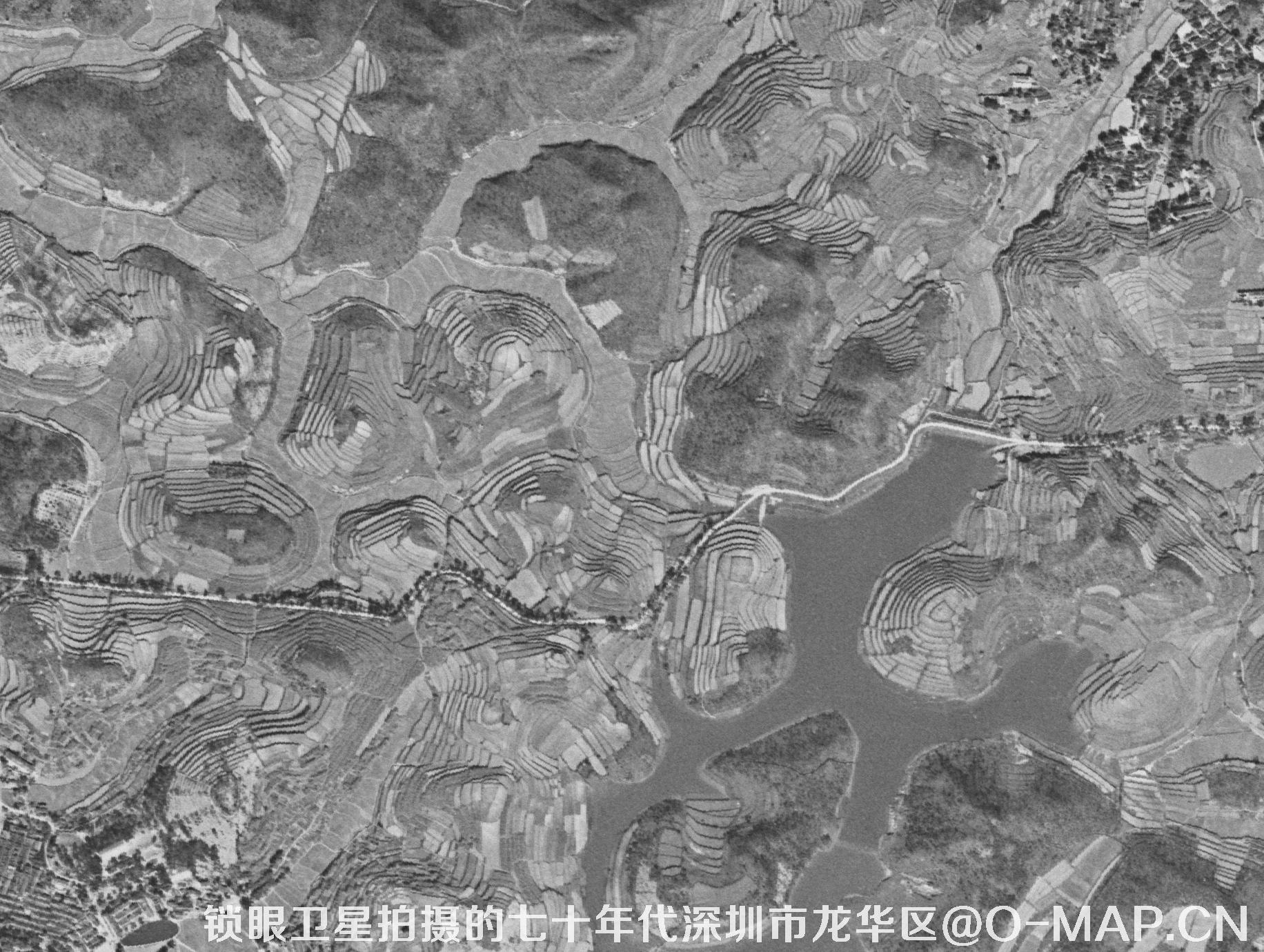 七十年代锁眼卫星图效果