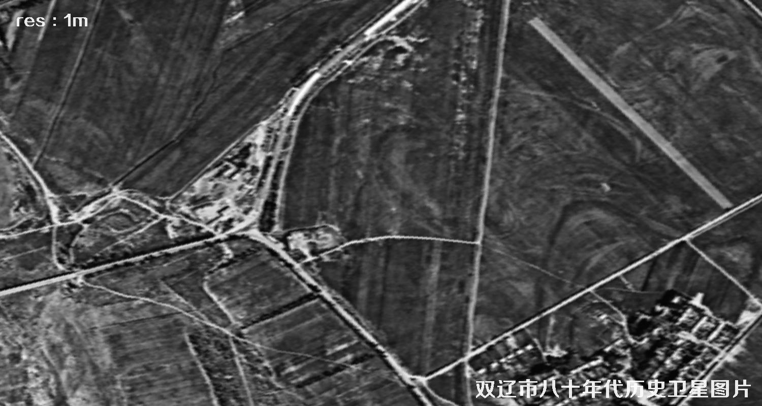 美国六七十年代卫星拍摄的图像