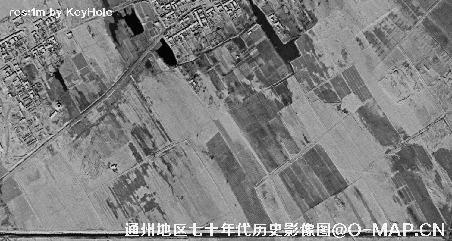 美国六七十年代卫星拍摄的图像