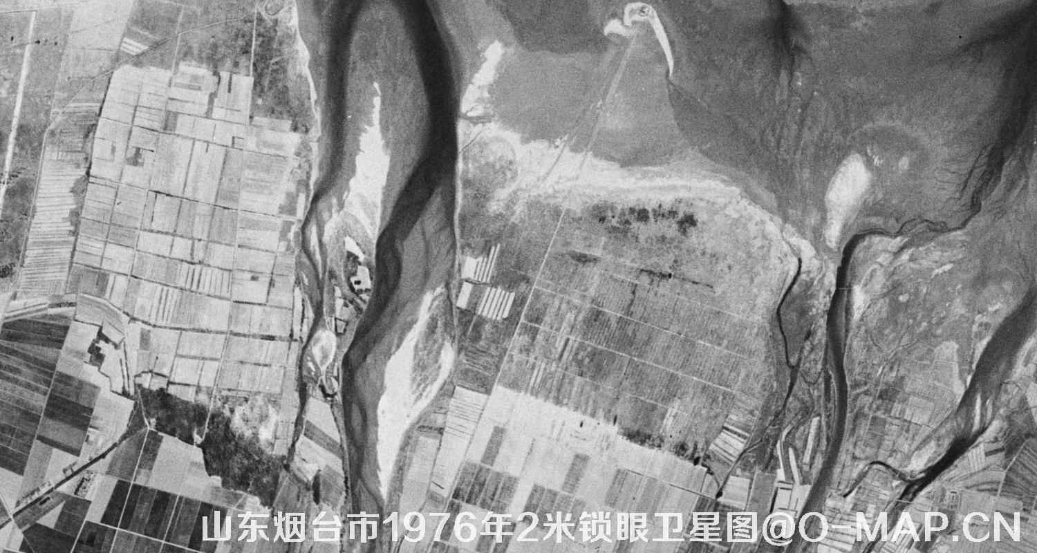山东省烟台市1976年2米KeyHole锁眼卫星历史地图