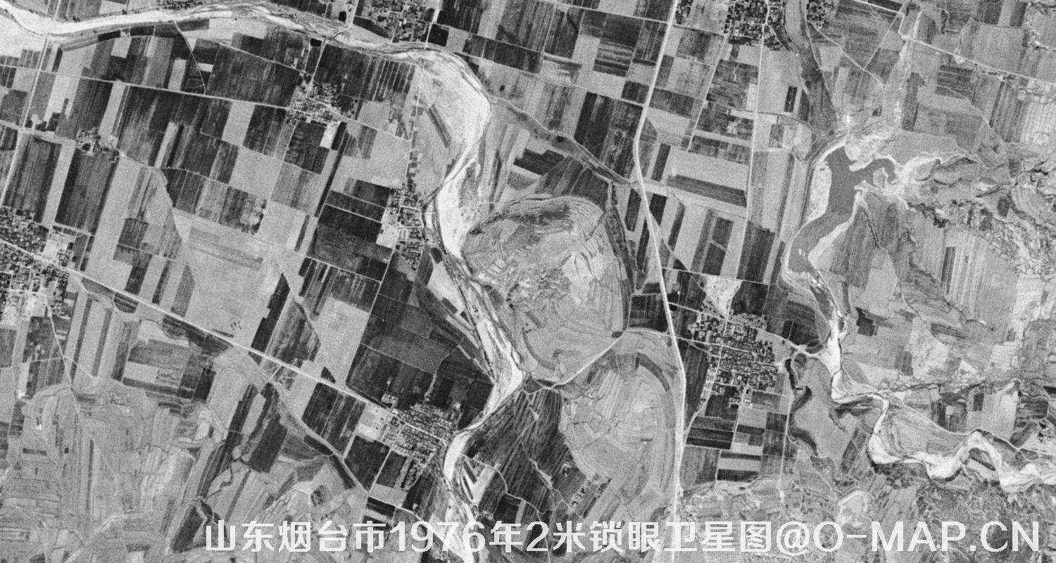 山东省烟台市1976年2米KeyHole锁眼卫星历史地图