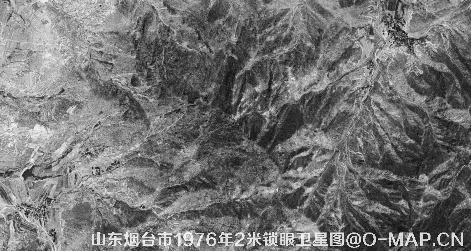 山东省烟台市1976年2米KeyHole锁眼卫星历史地图