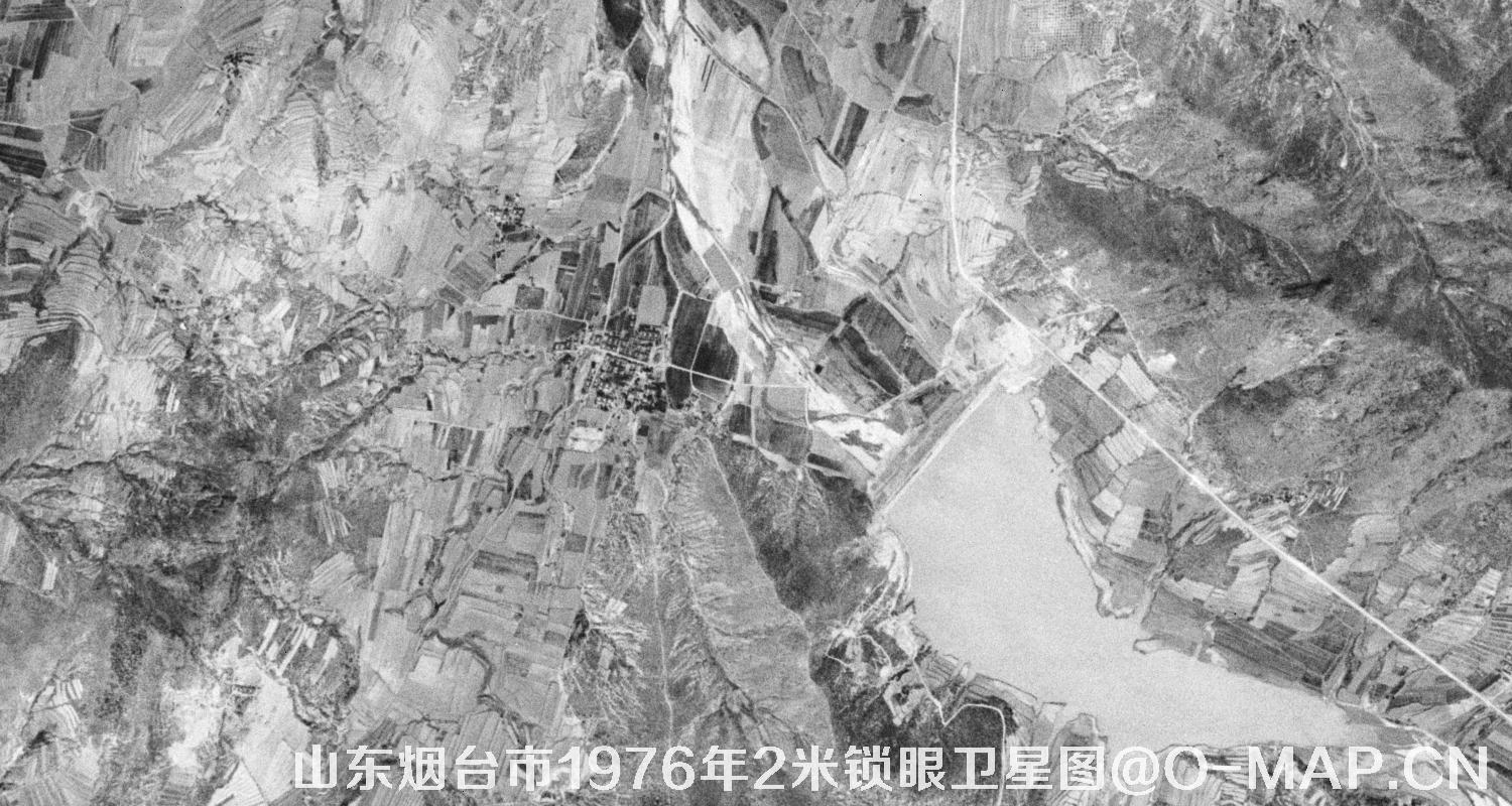 山东省烟台市1976年2米KeyHole锁眼卫星历史地图