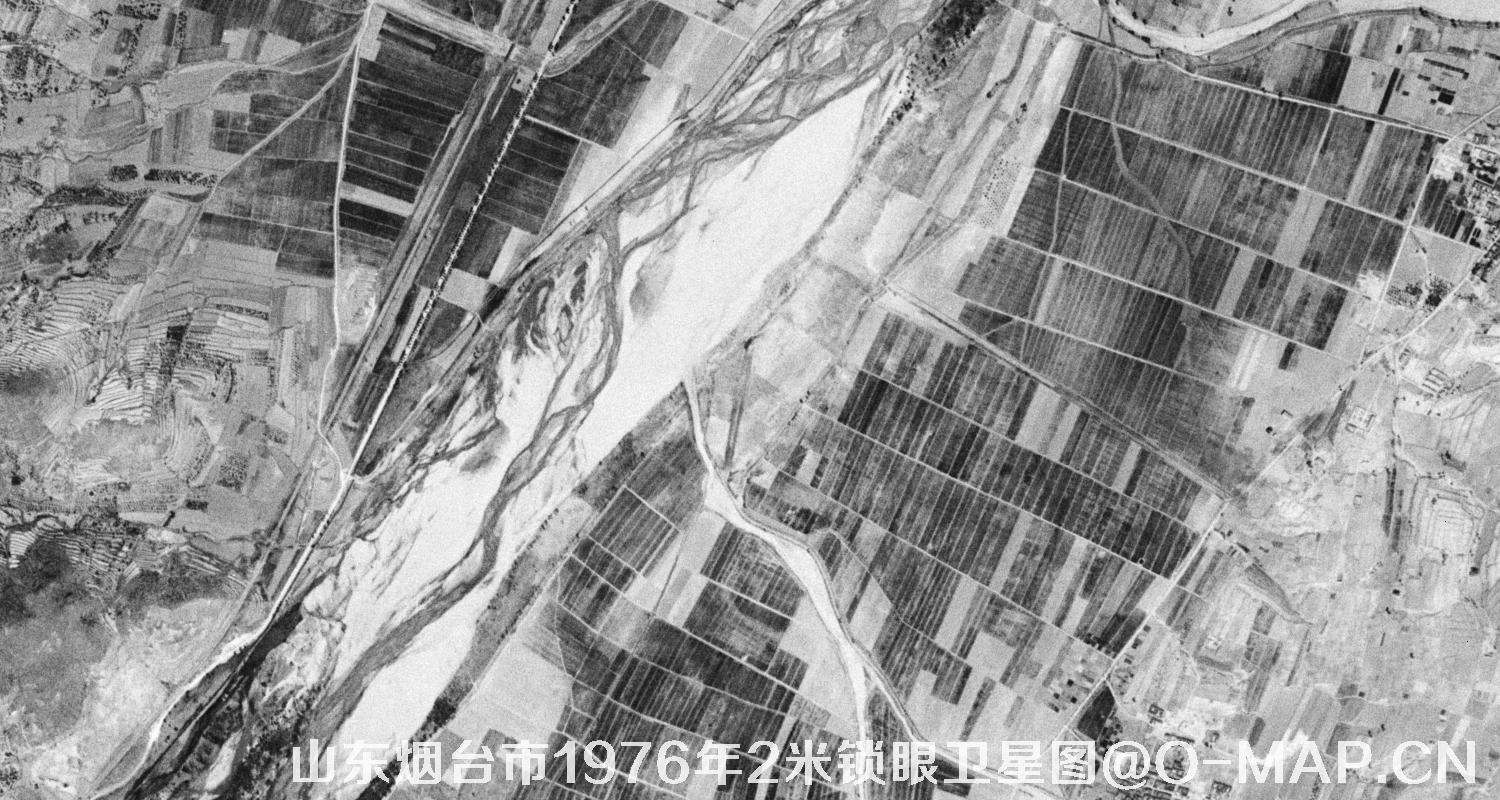 山东省烟台市1976年2米KeyHole锁眼卫星历史地图