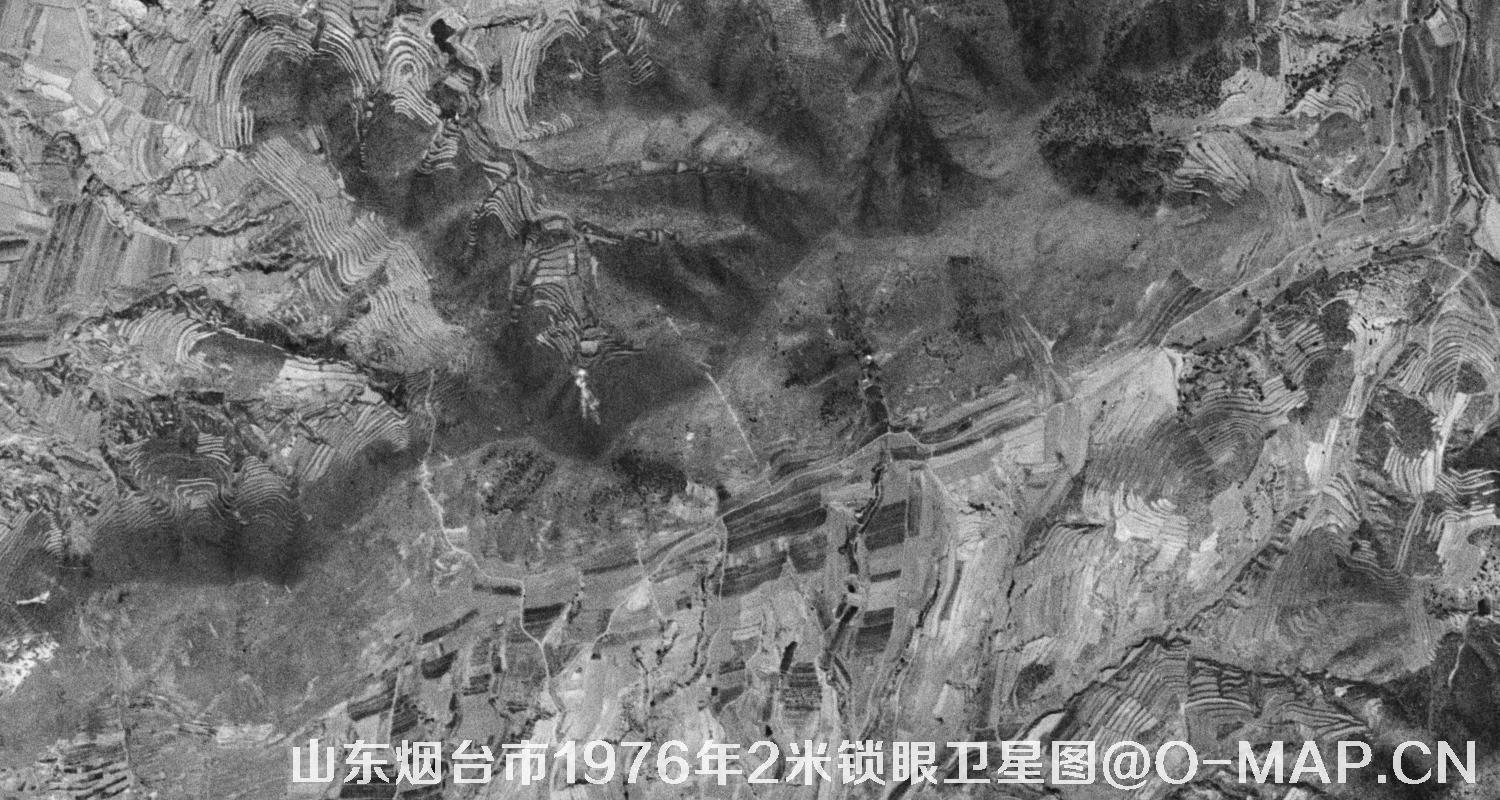 山东省烟台市1976年2米KeyHole锁眼卫星历史地图