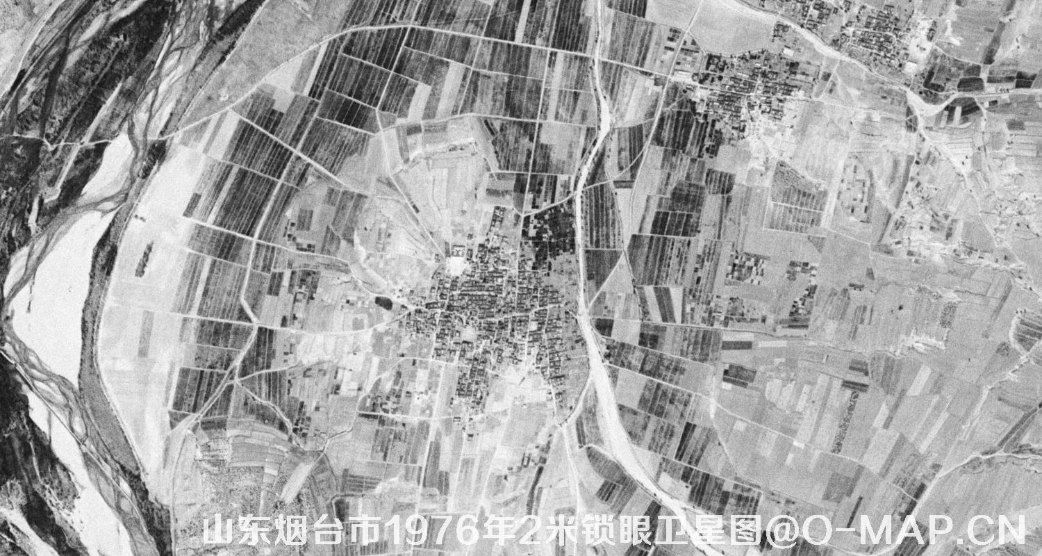 山东省烟台市1976年2米KeyHole锁眼卫星历史地图