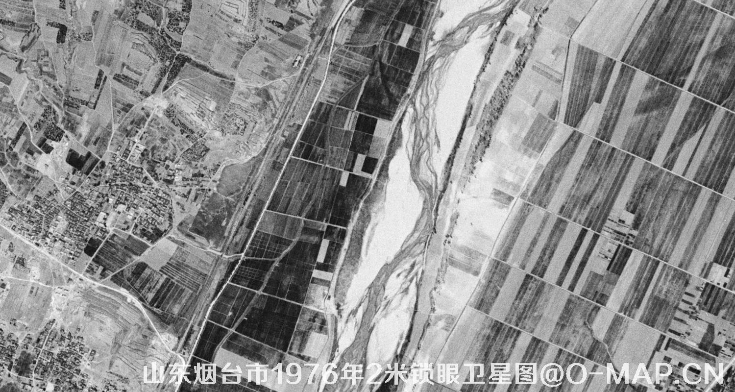 山东省烟台市1976年2米KeyHole锁眼卫星历史地图