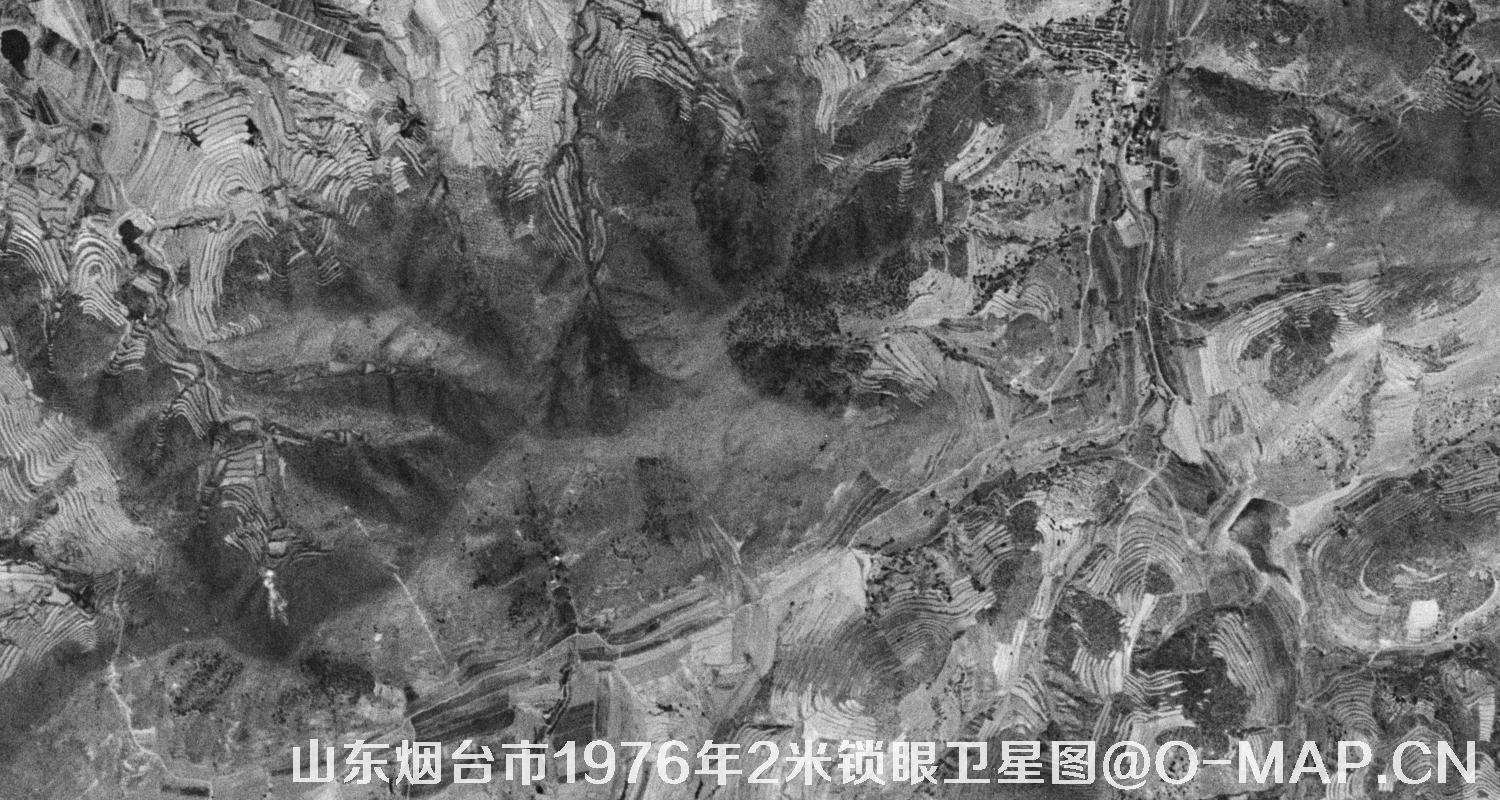 山东省烟台市1976年2米KeyHole锁眼卫星历史地图