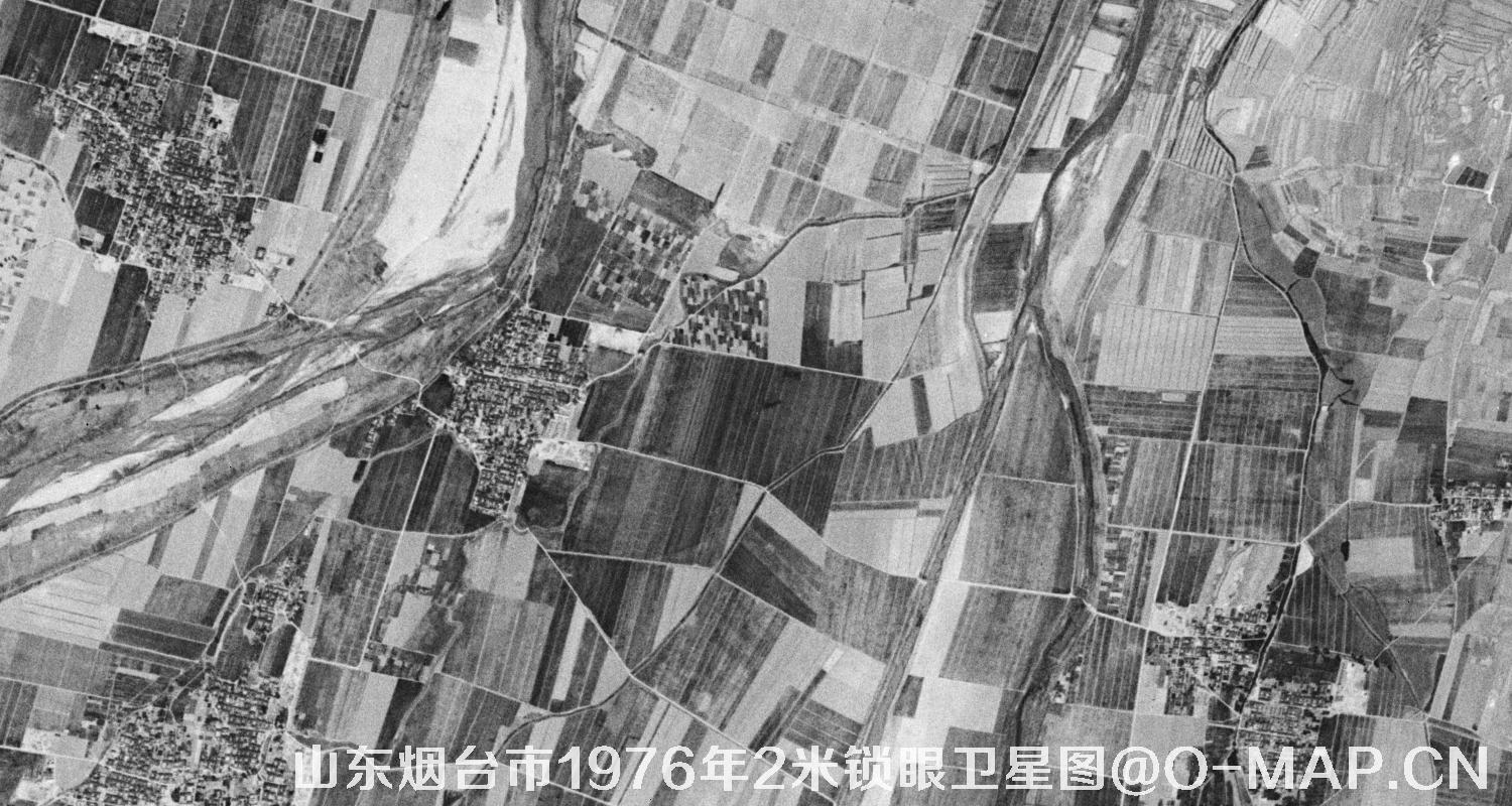 山东省烟台市1976年2米KeyHole锁眼卫星历史地图