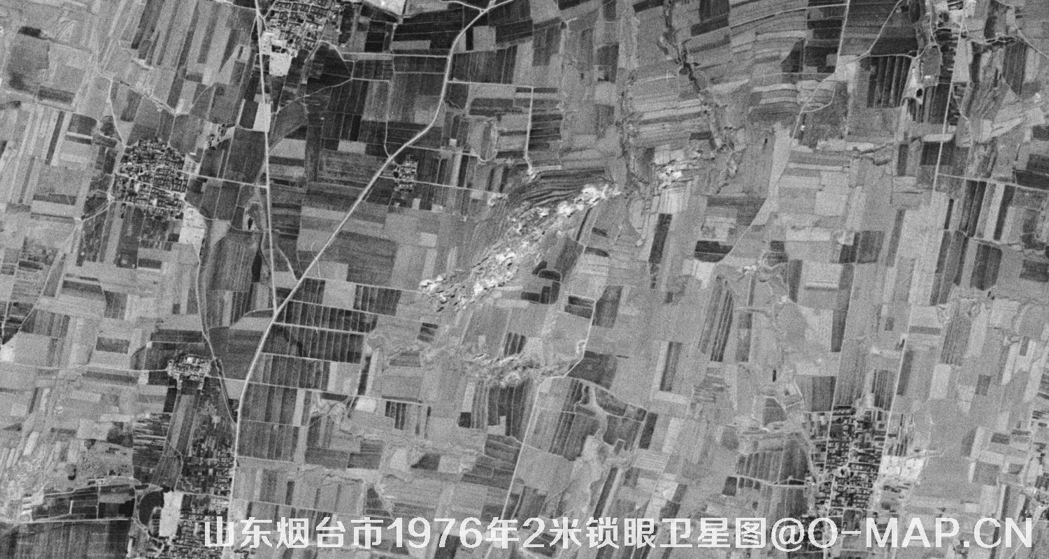 山东省烟台市1976年2米KeyHole锁眼卫星历史地图