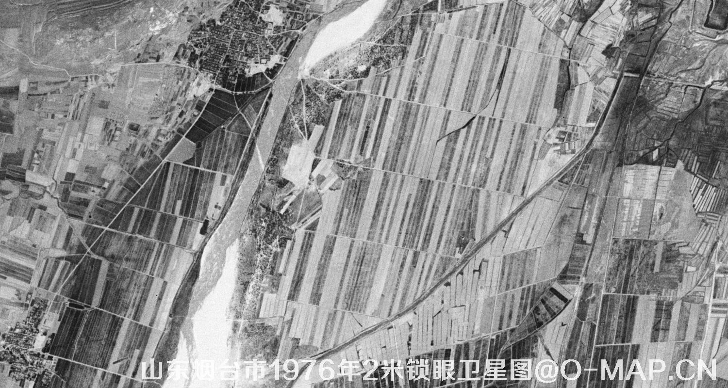 山东省烟台市1976年2米KeyHole锁眼卫星历史地图