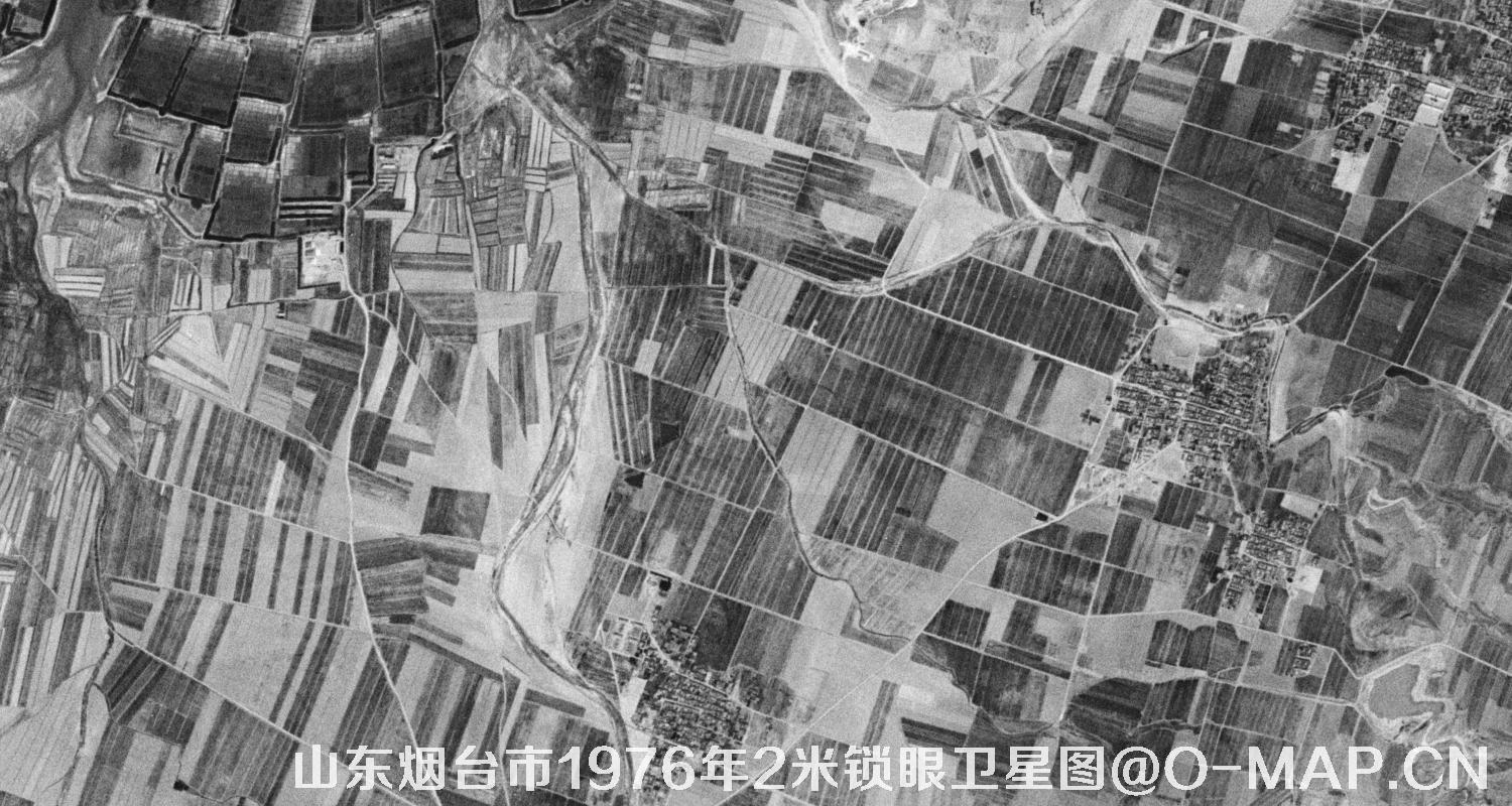 山东省烟台市1976年2米KeyHole锁眼卫星历史地图