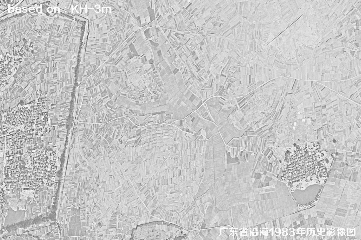广东省沿海1983年Keyhole卫星历史影像图