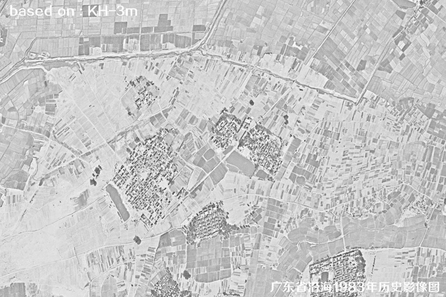广东省沿海1983年Keyhole卫星历史影像图