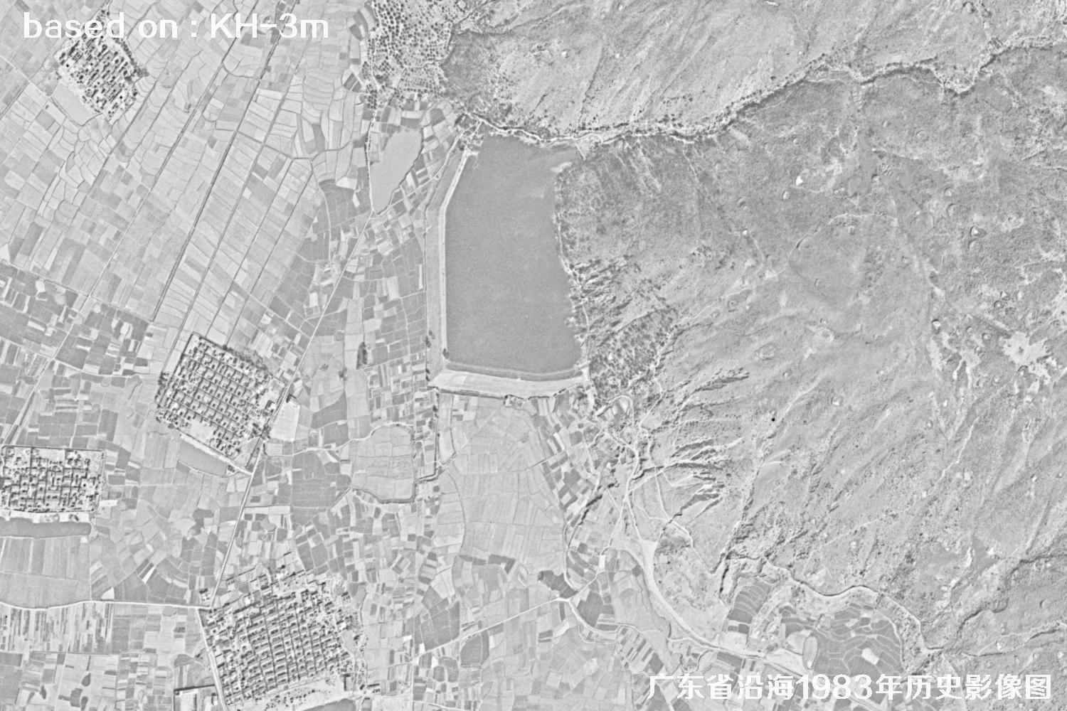 广东省沿海1983年Keyhole卫星历史影像图
