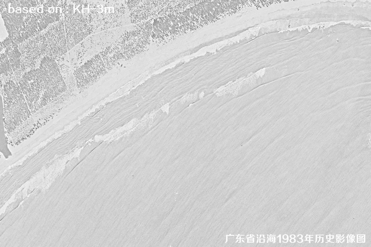 广东省沿海1983年Keyhole卫星历史影像图