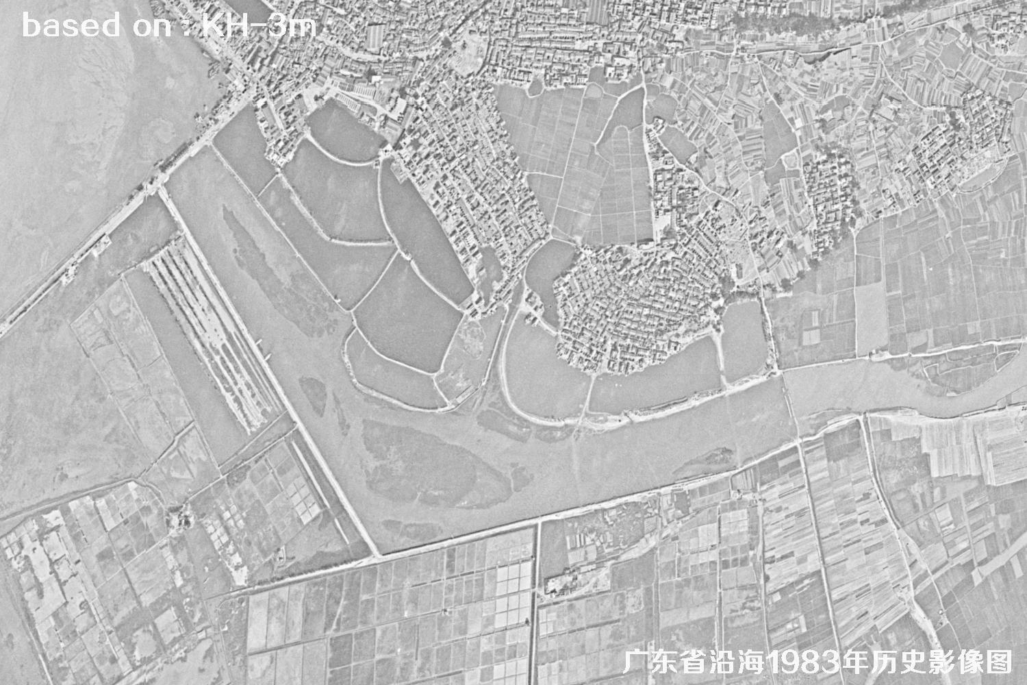 广东省沿海1983年Keyhole卫星历史影像图