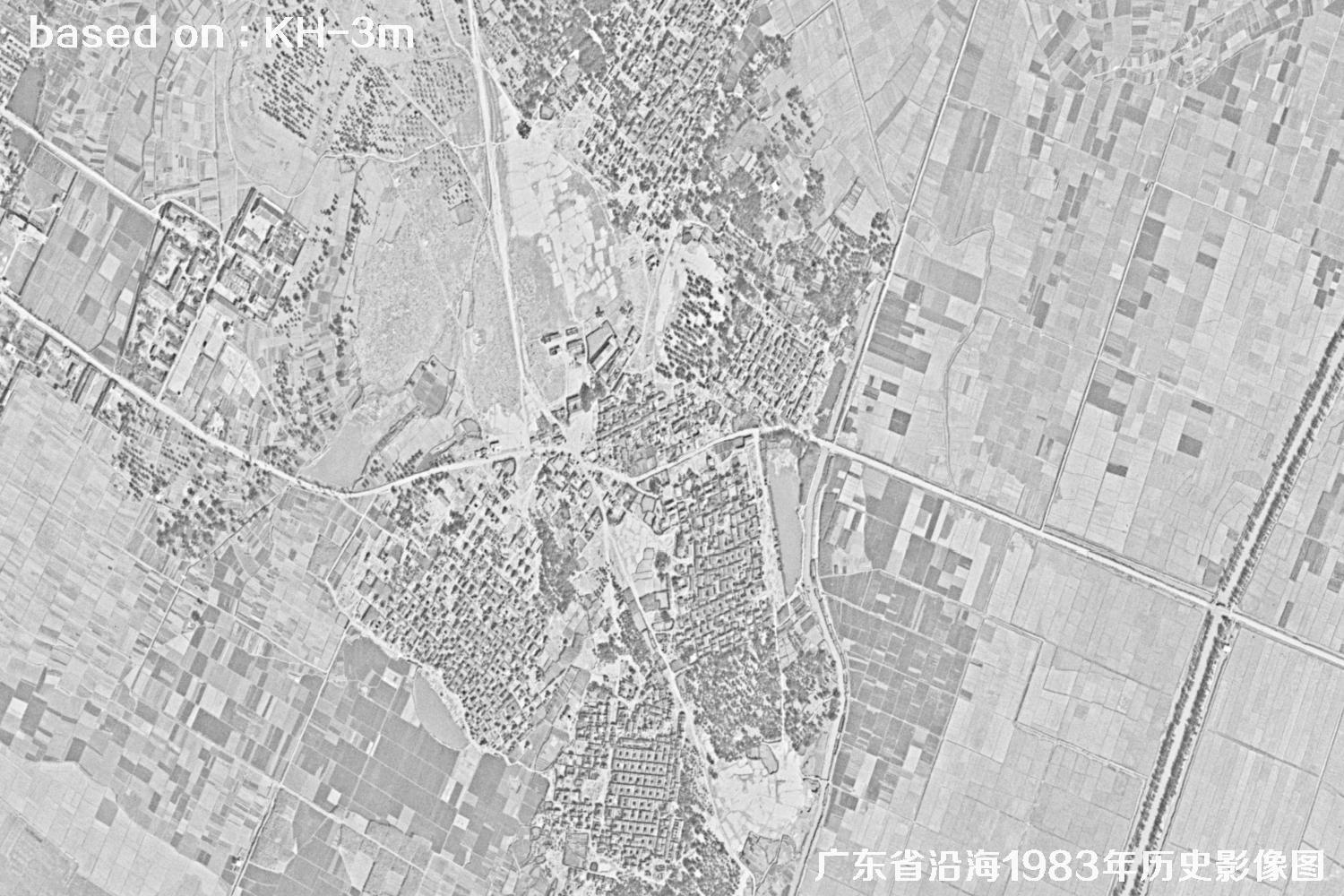 广东省沿海1983年Keyhole卫星历史影像图