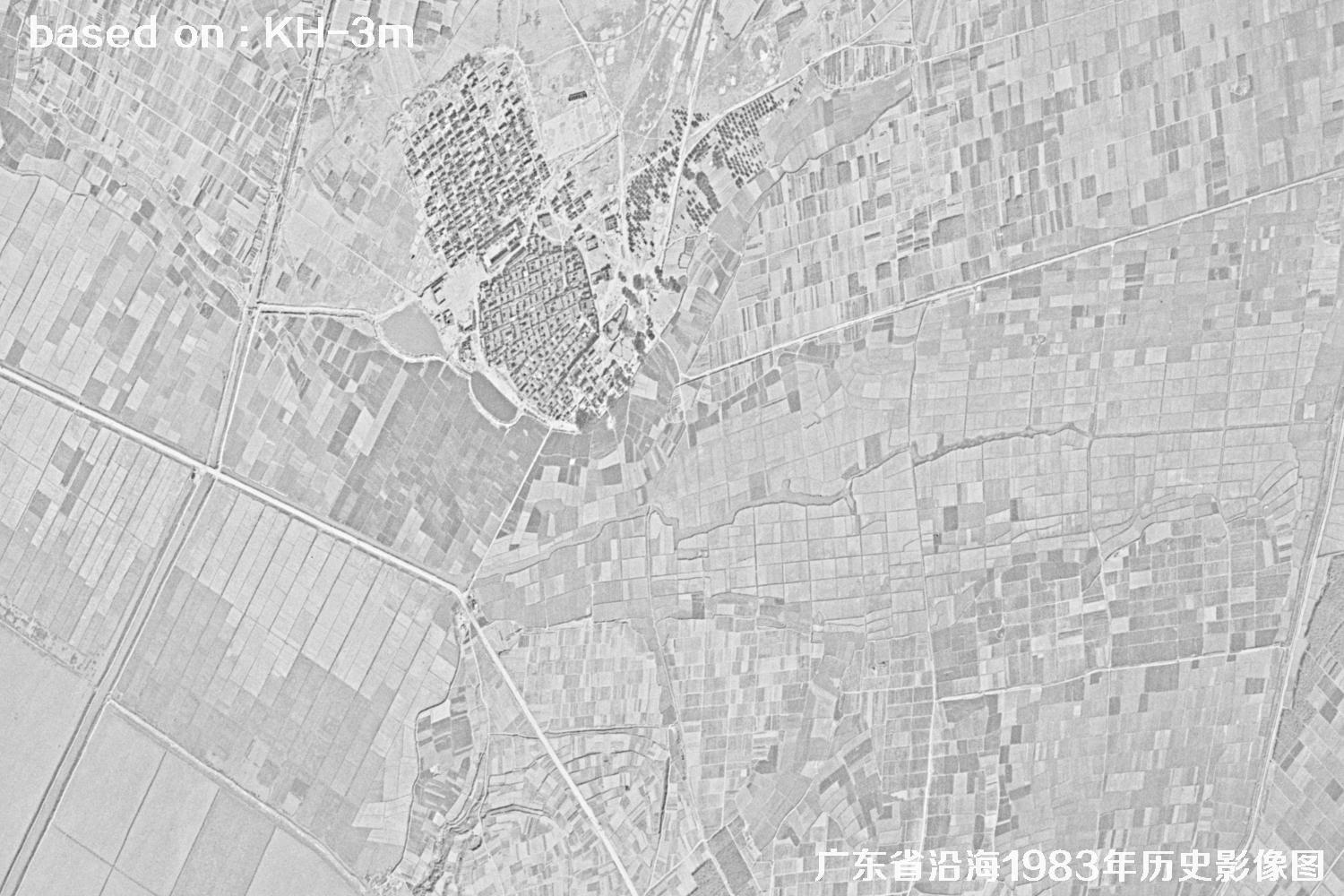 广东省沿海1983年Keyhole卫星历史影像图
