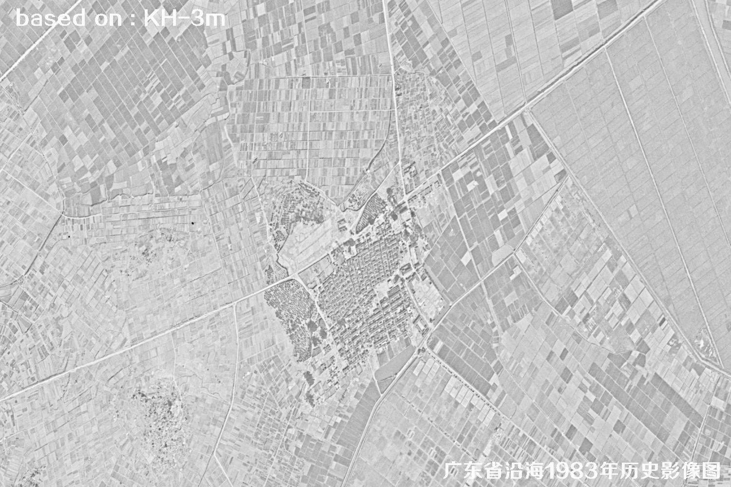 广东省沿海1983年Keyhole卫星历史影像图