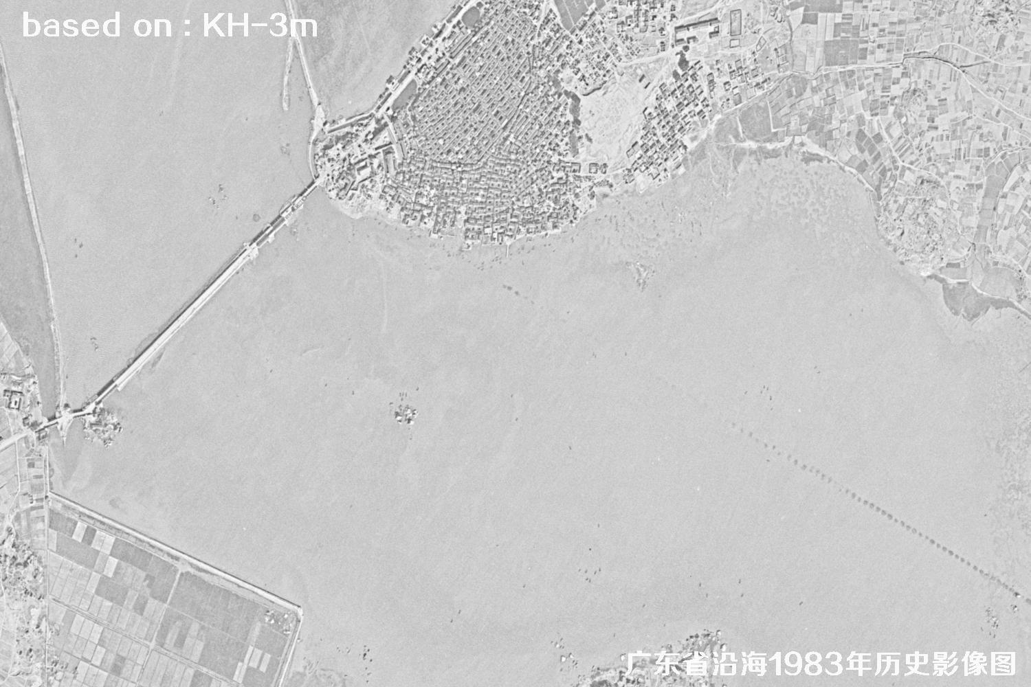 广东省沿海1983年Keyhole卫星历史影像图