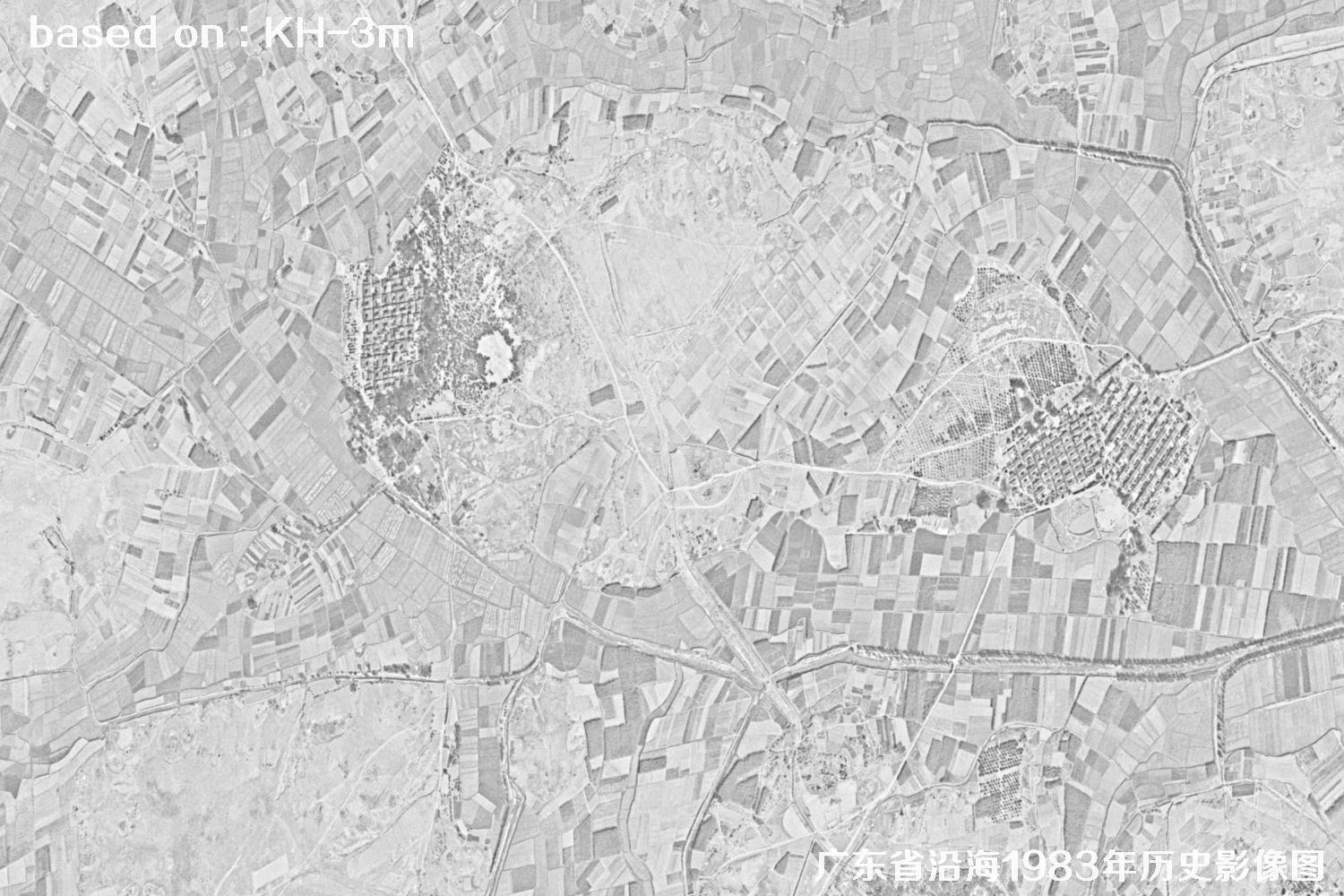 广东省沿海1983年Keyhole卫星历史影像图