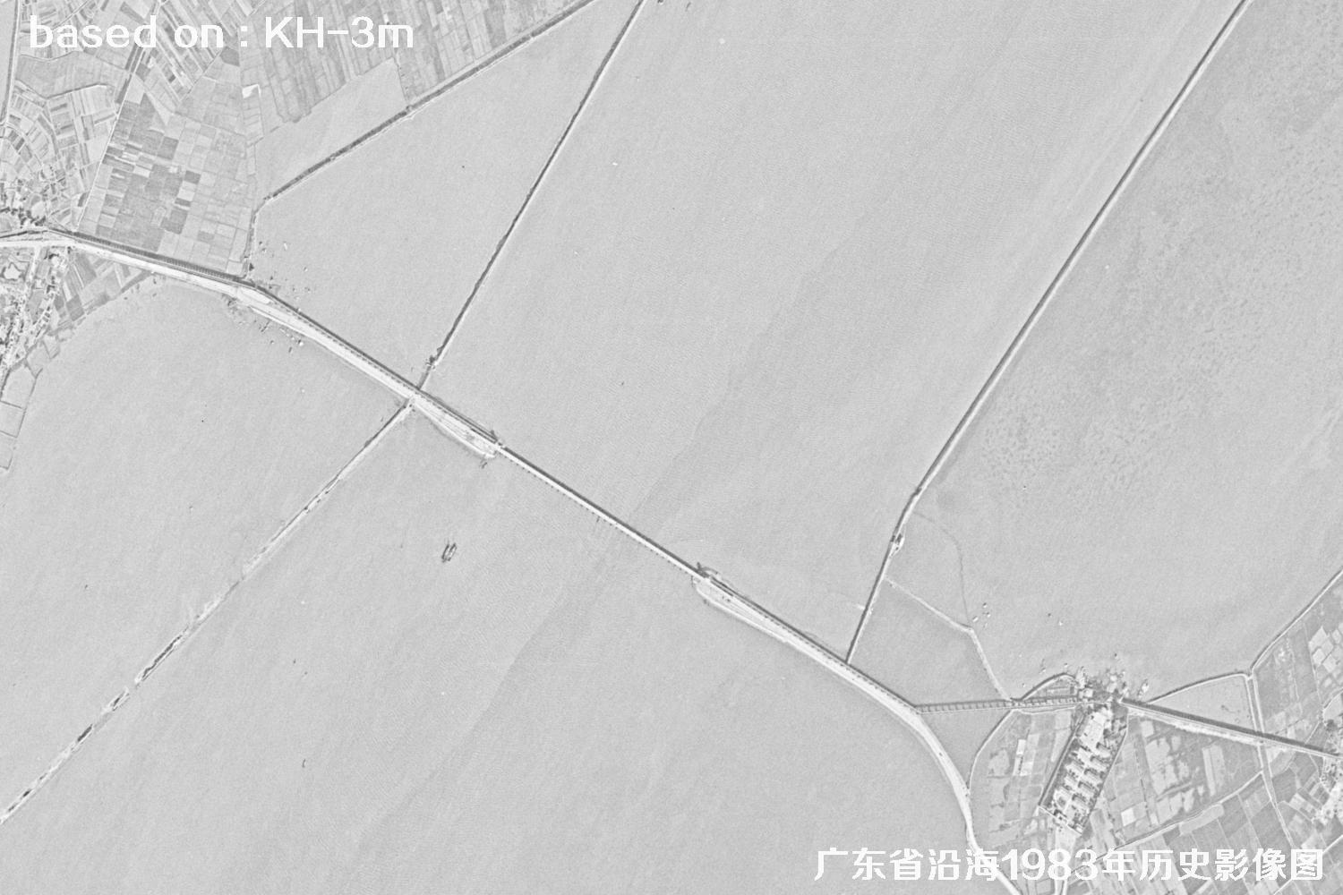 广东省沿海1983年Keyhole卫星历史影像图