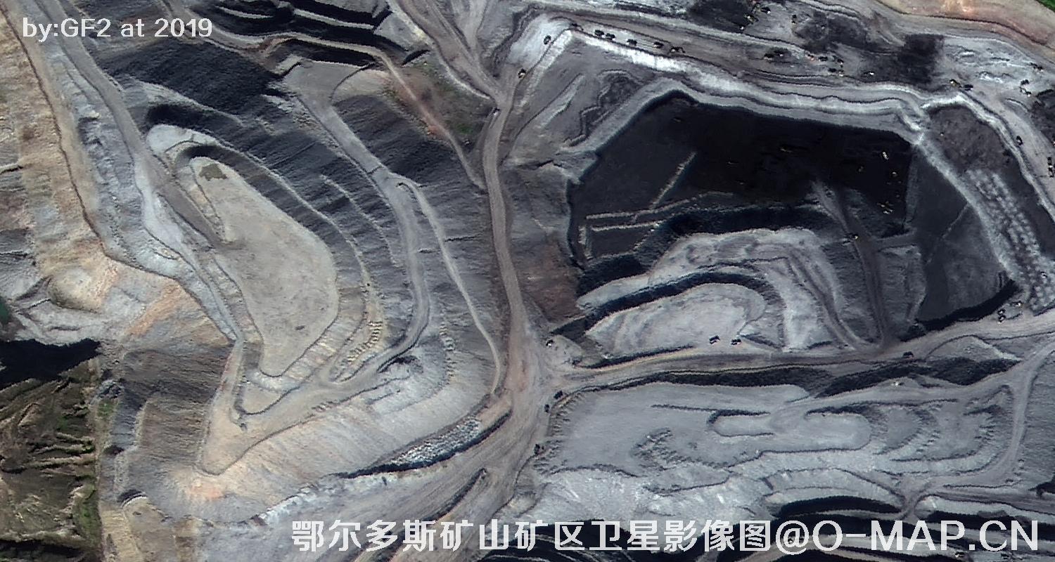 鄂尔多斯矿山矿区卫星影像图