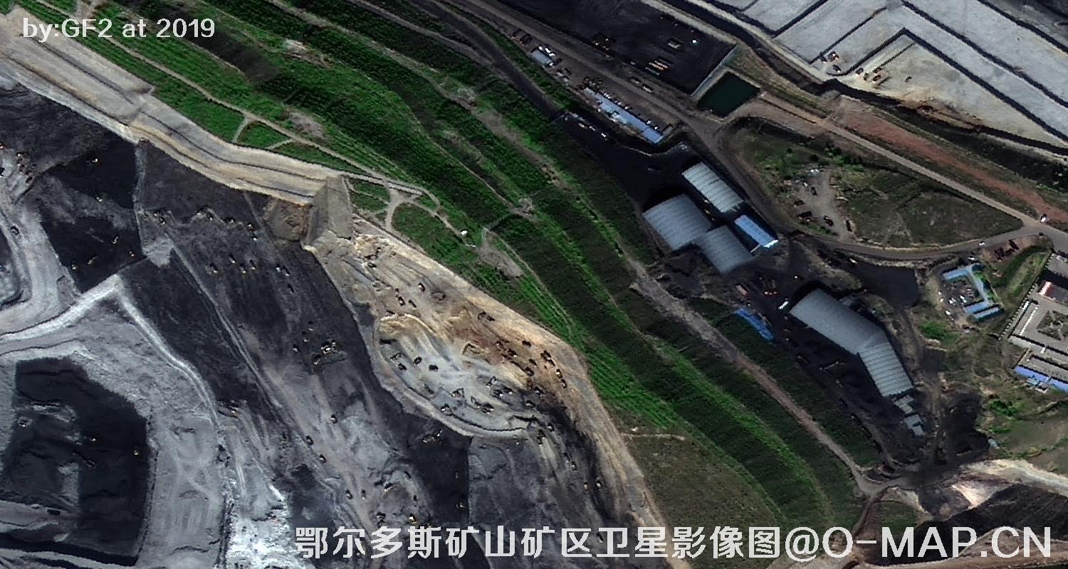 鄂尔多斯矿山矿区卫星影像图