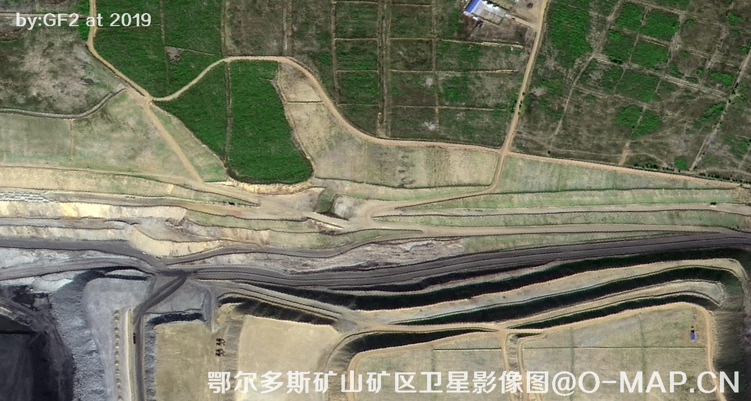 鄂尔多斯矿山矿区卫星影像图
