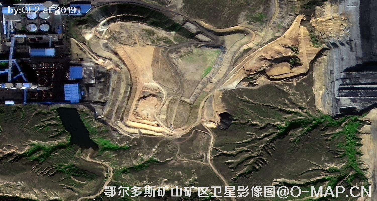 鄂尔多斯矿山矿区卫星影像图