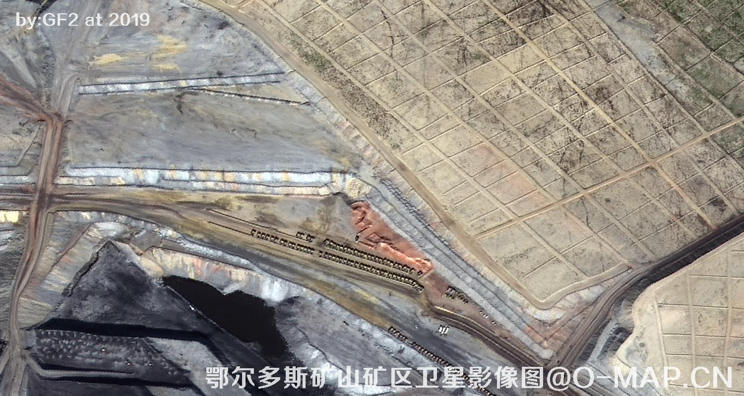 鄂尔多斯矿山矿区卫星影像图