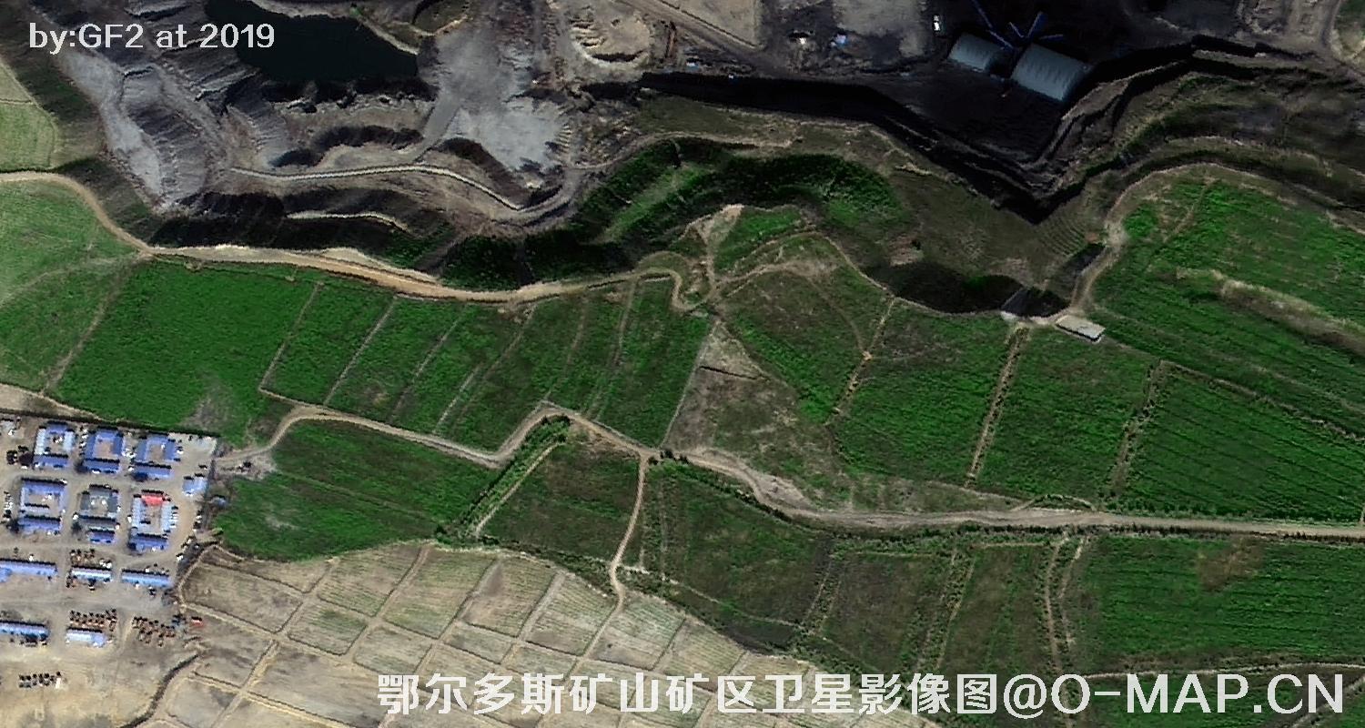 鄂尔多斯矿山矿区卫星影像图