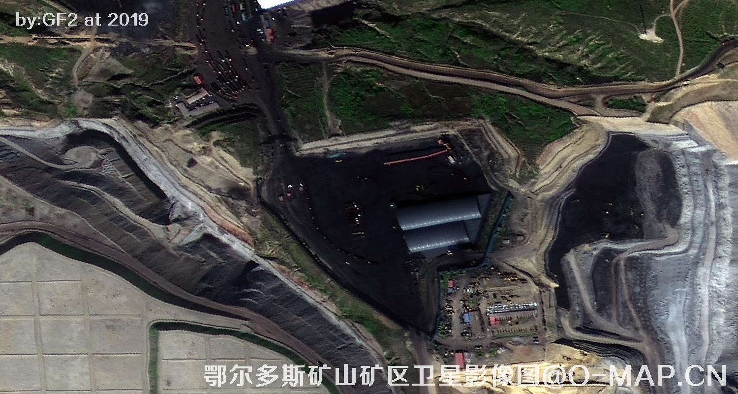 鄂尔多斯矿山矿区卫星影像图