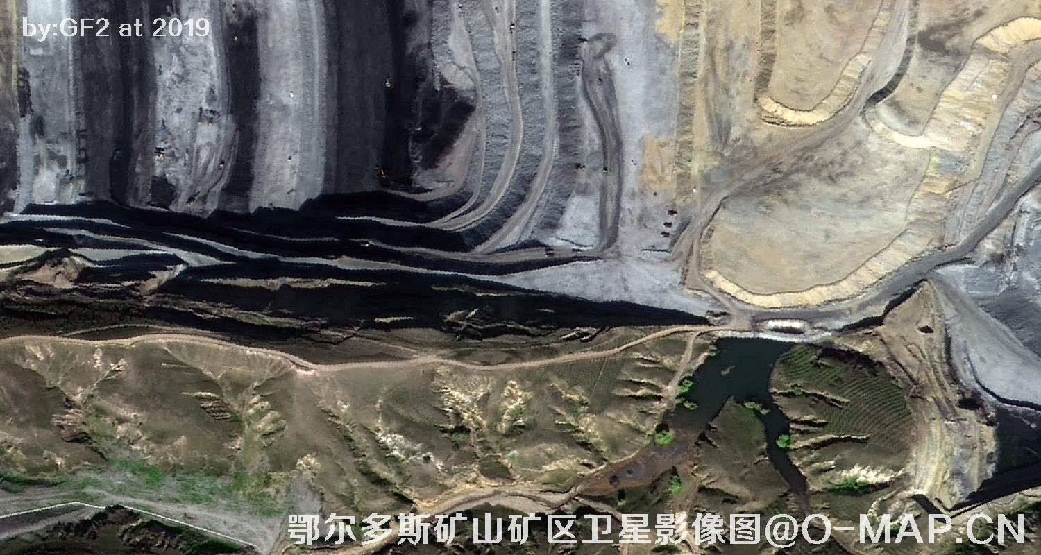 鄂尔多斯矿山矿区卫星影像图