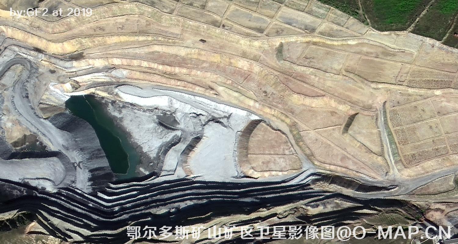 鄂尔多斯矿山矿区卫星影像图