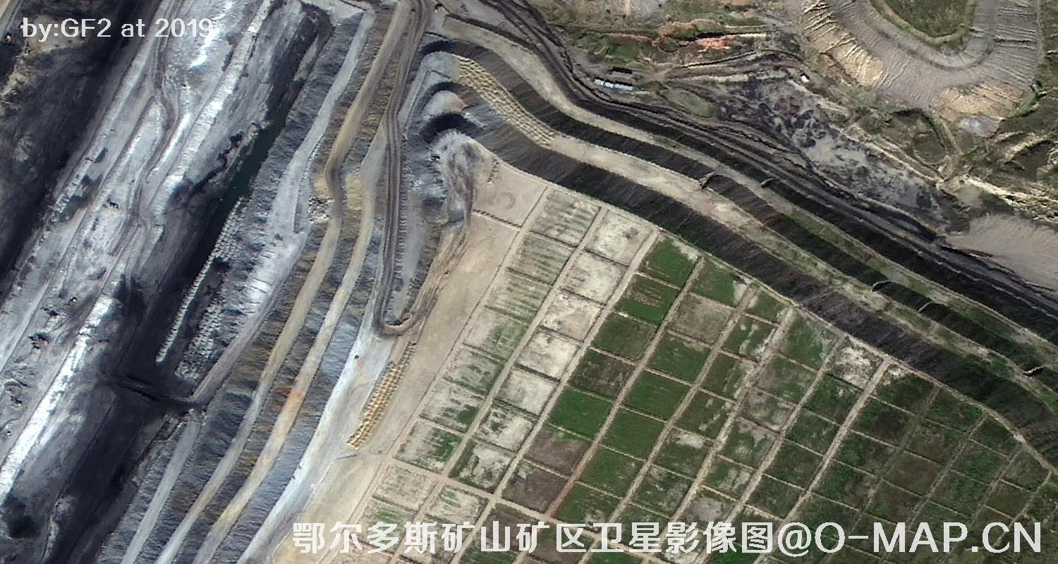 鄂尔多斯矿山矿区卫星影像图