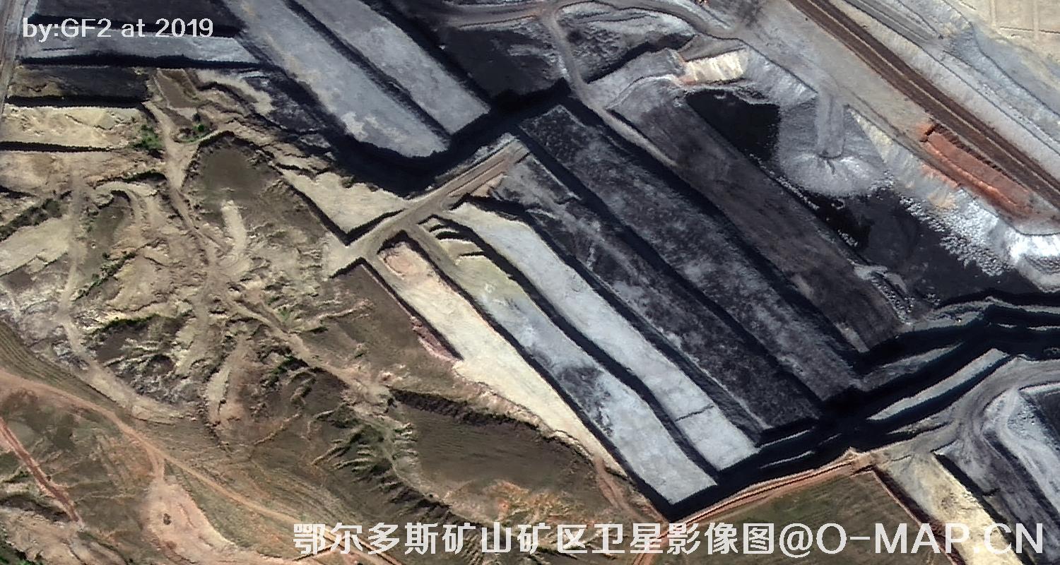 鄂尔多斯矿山矿区卫星影像图