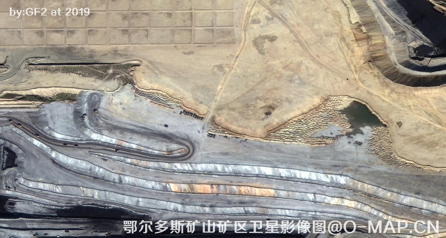 鄂尔多斯矿山矿区卫星影像图