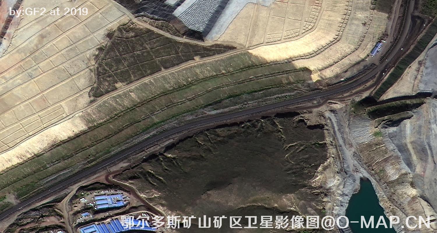 鄂尔多斯矿山矿区卫星影像图