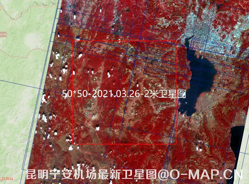 云南省昆明市宁安机场2021年最新2米卫星图