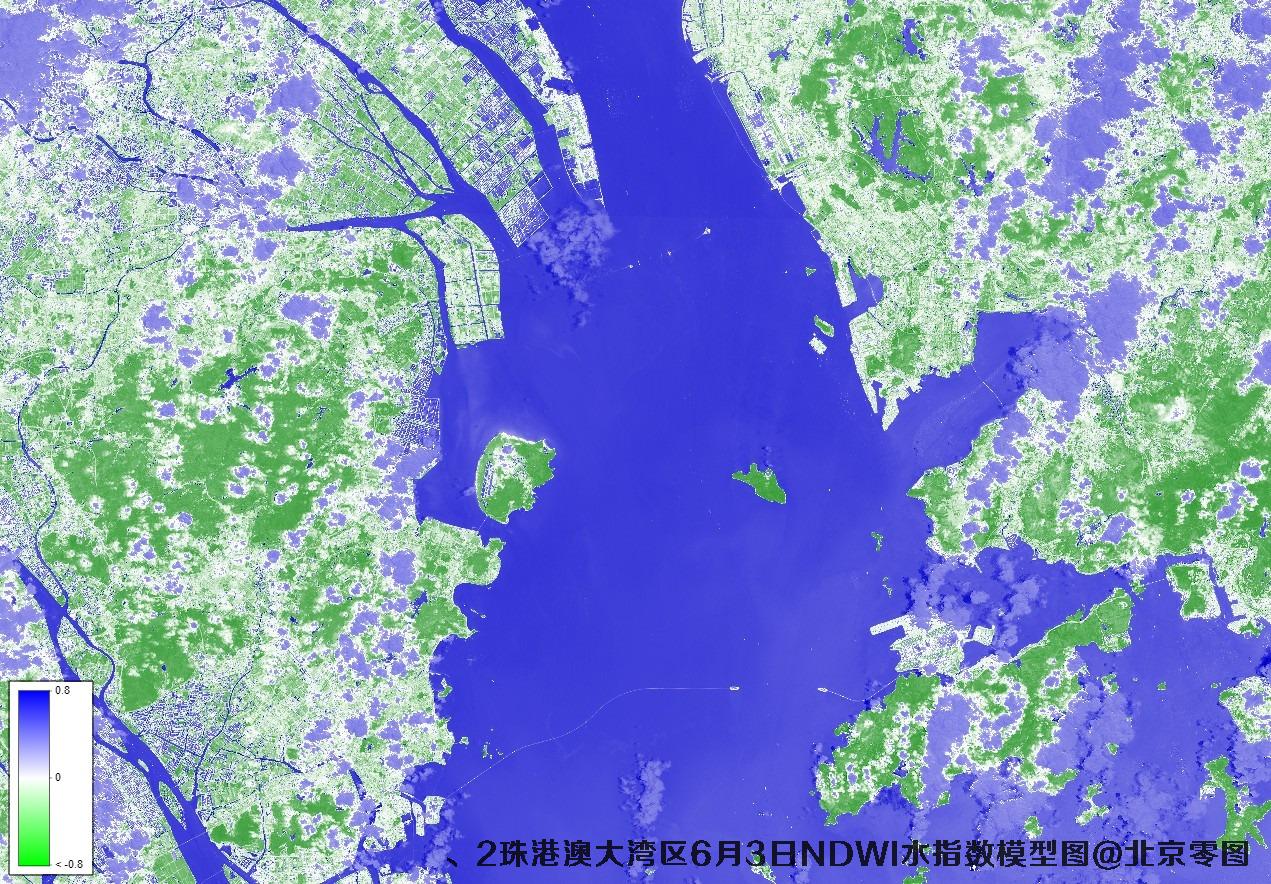 珠港澳大湾区6月份卫星图及多光谱数据